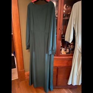 Dark Green dress light weight